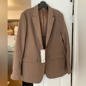 NWT Uniqlo brown blazer
